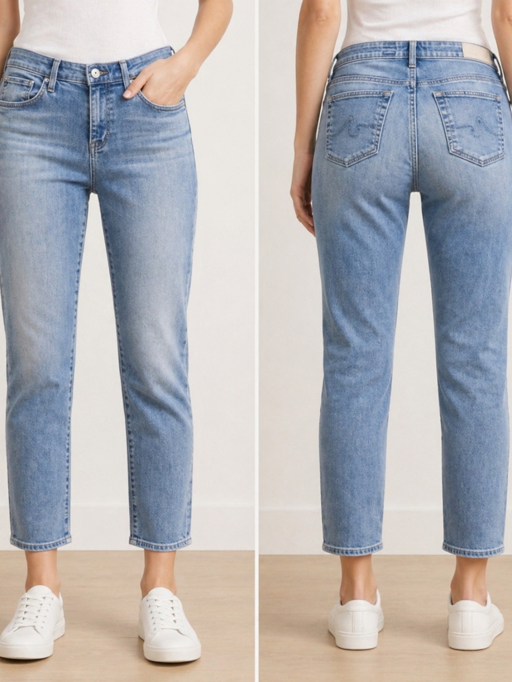 AG Adriano Goldschmied The Stevie  Ankle Slim Straight Leg Jeans, Size 29R
